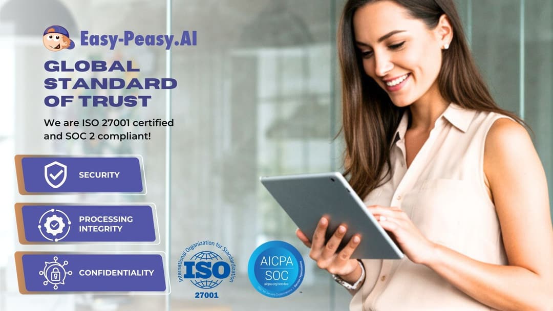 Trust and Security: Easy-Peasy.AI’s Commitment to Certifications and Compliance