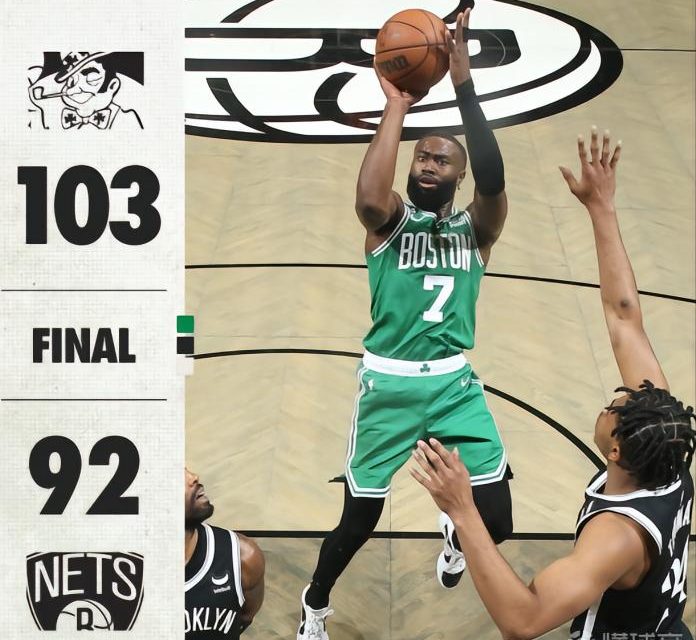 Brown 34+10 Los Celtics vencen a los Nets