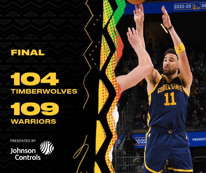 Los Warriors vencieron por poco a los Timberwolves para marcar el comienzo de 2 victorias consecutivas